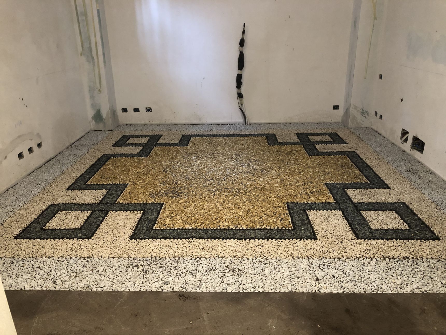 pavimento alla veneziana con tecnica bolognese, realizzato a Bologna